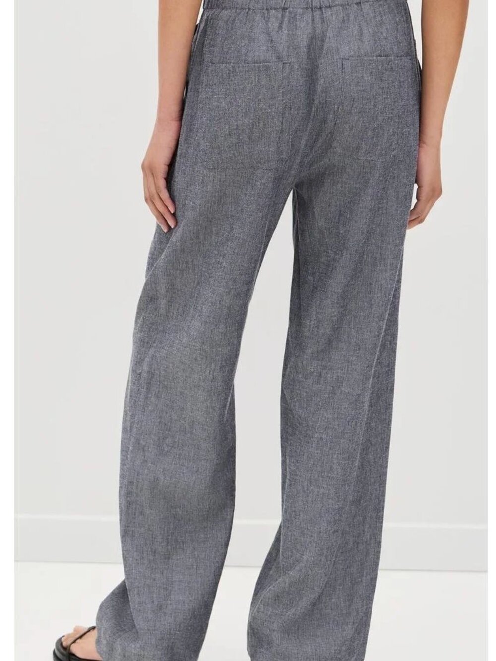 NWT Vince Women's Blue Mid Rise Casual Pull On Pants Size Small - Picture 2 of 9
